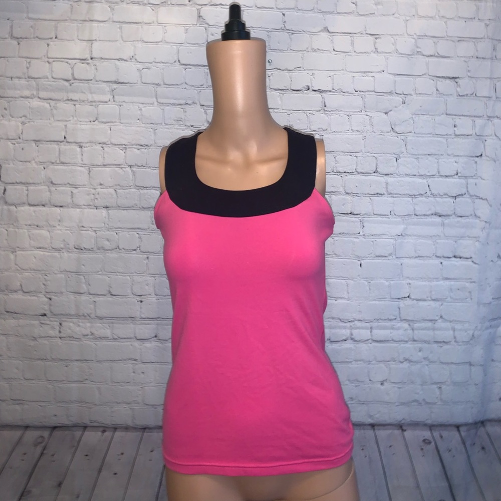 Zobha Pink & Black Sleeveless Tank top size 4 - Picture 1 of 10